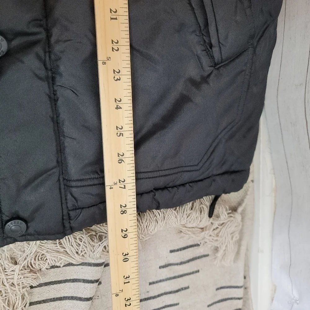 J.CREW QUILT LINED PUFFER COAT IN BLACK, SZ XS